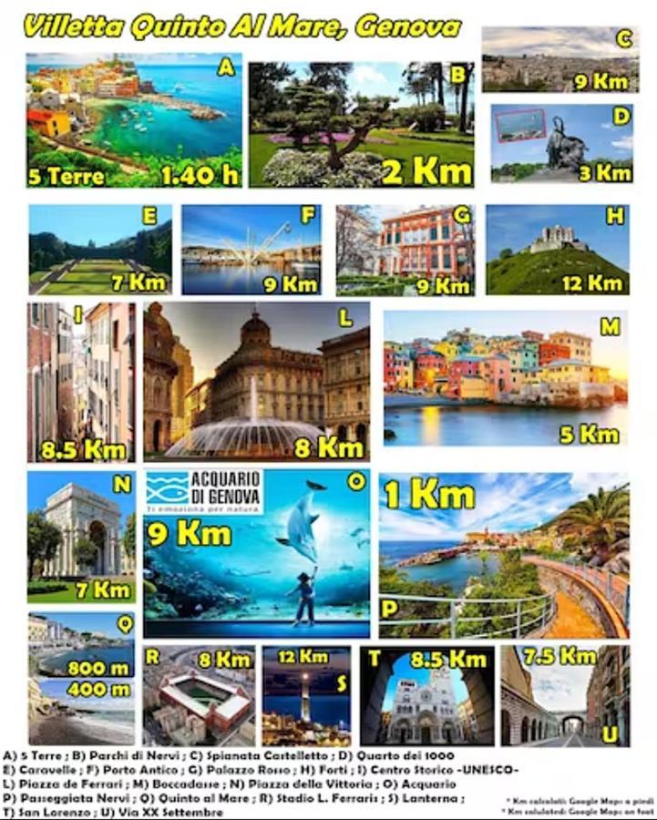 Villetta Quinto Al Mare - 2 Minutes From The Beach Genua Buitenkant foto